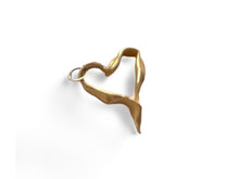 Load image into Gallery viewer, Ribbon Heart Charm (Chain sold separately)