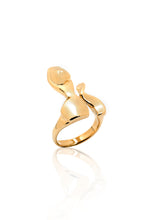 Load image into Gallery viewer, "To Mamie" Female Form Pinky Ring in 14Kt Gold