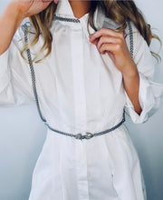 Load image into Gallery viewer, “To Katie” Chunky Harness and Chain Belt