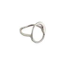 Load image into Gallery viewer, "To Nora" Circle and Skin Ring in Sterling Silver