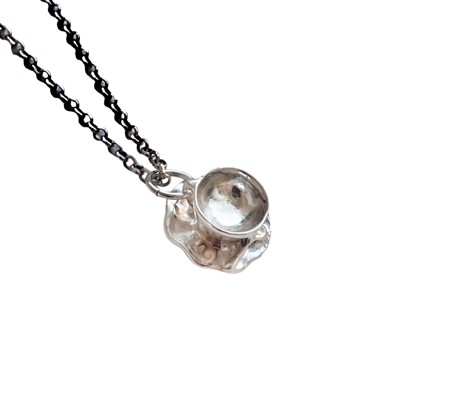 Tiny Teacup Charm (Chain sold separately)