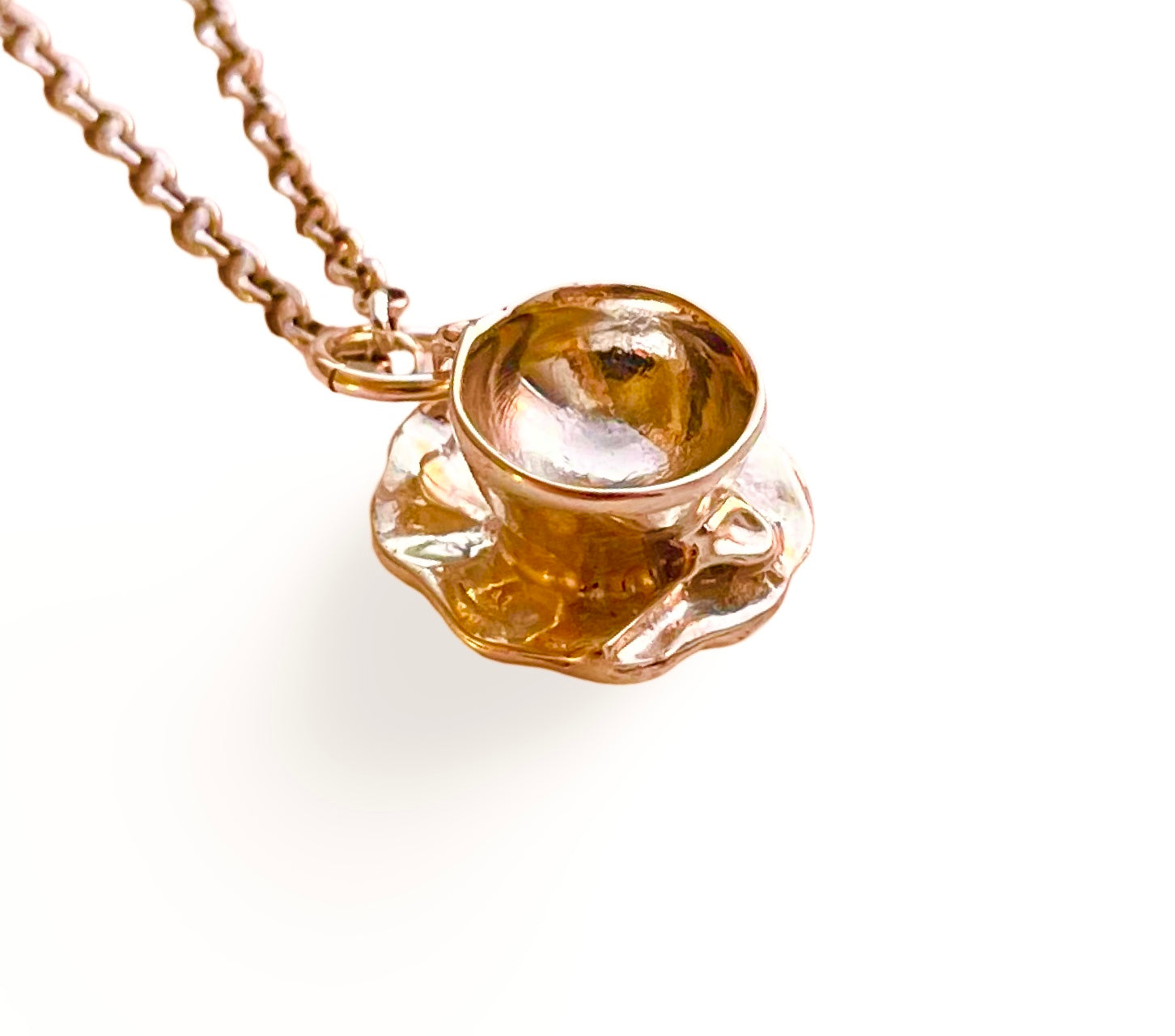 Tiny Teacup Charm (Chain sold separately)