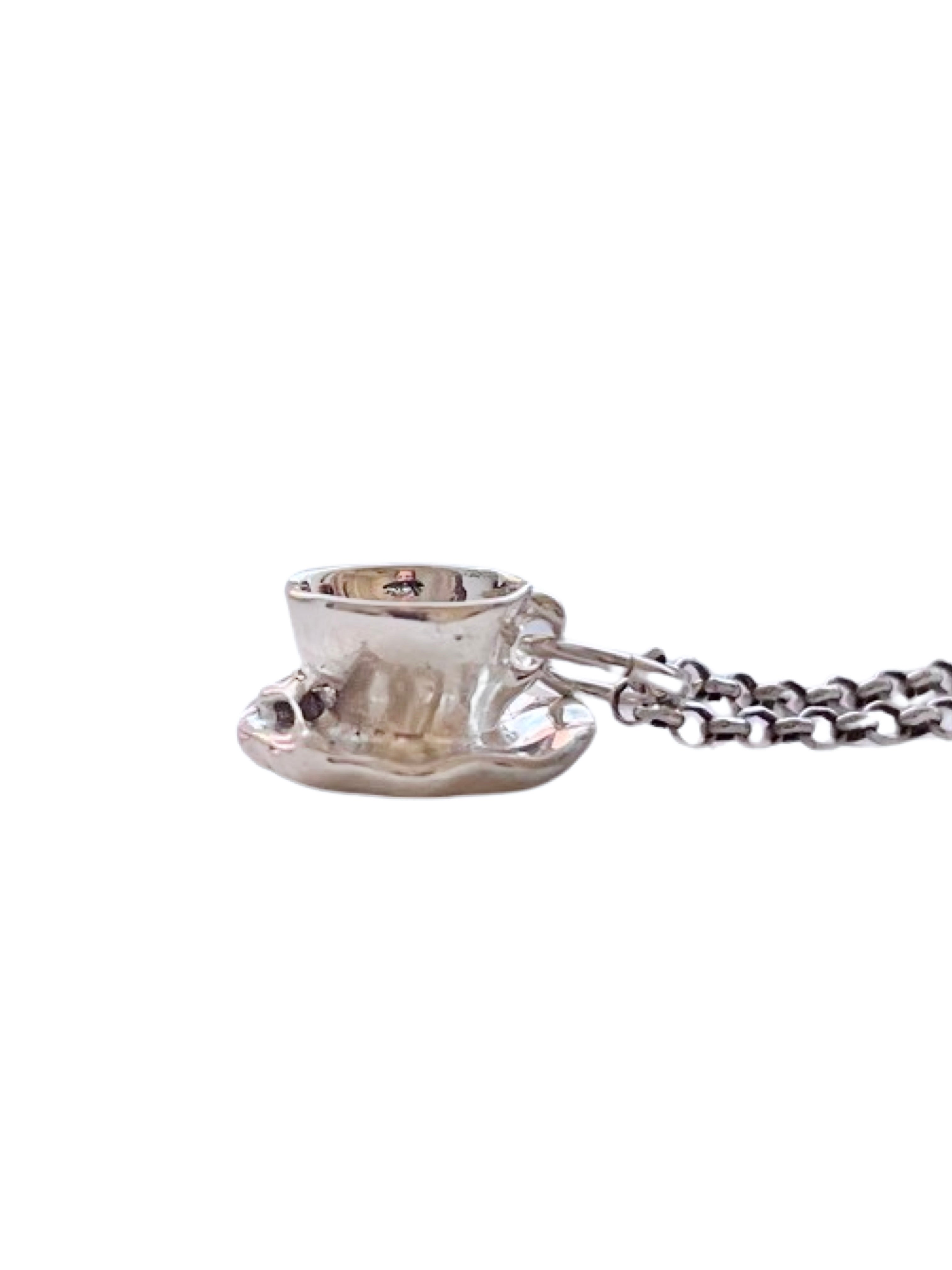 Tiny Teacup Charm (Chain sold separately)
