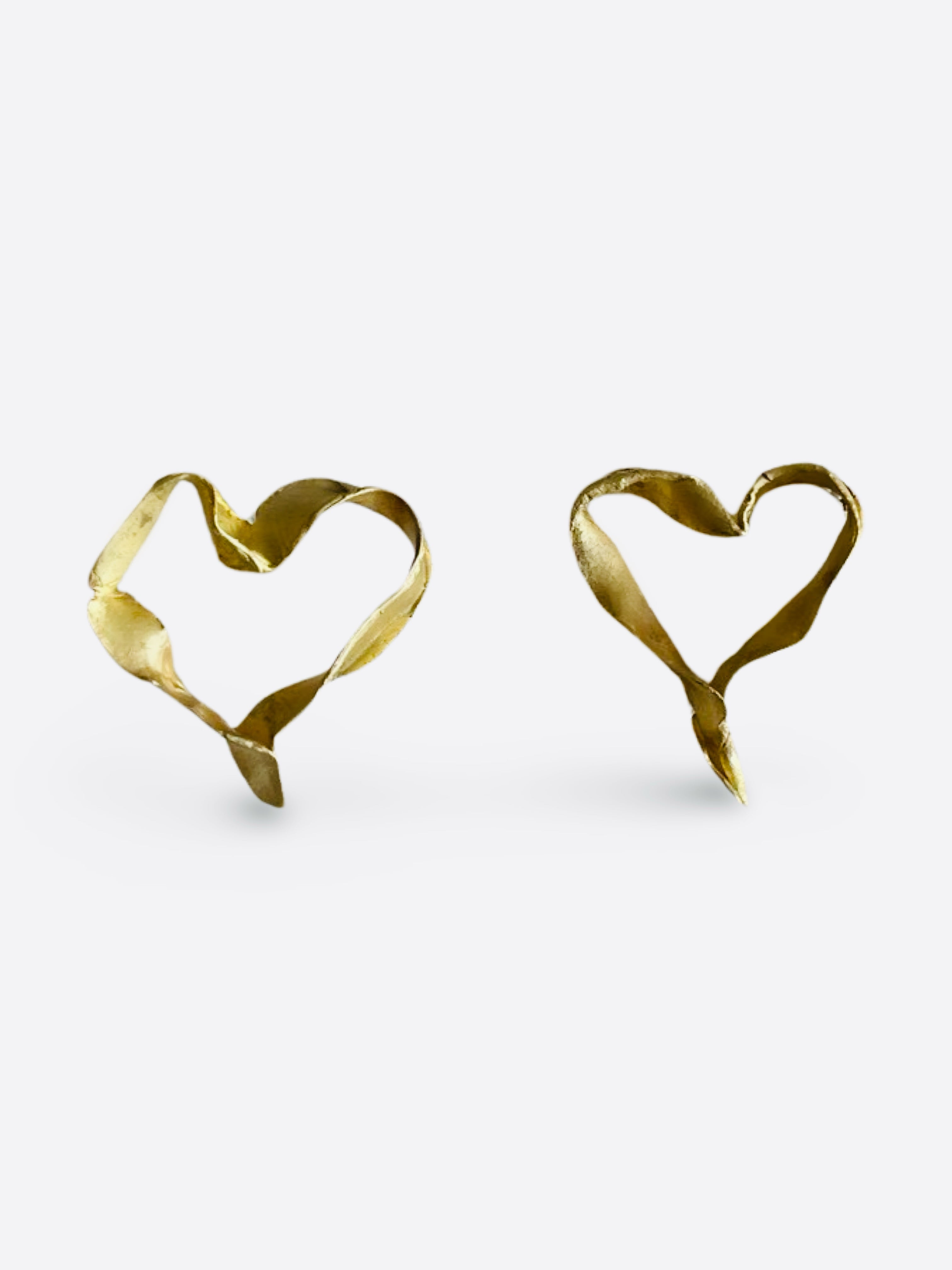 Mismatched Ribbon Heart Earrings