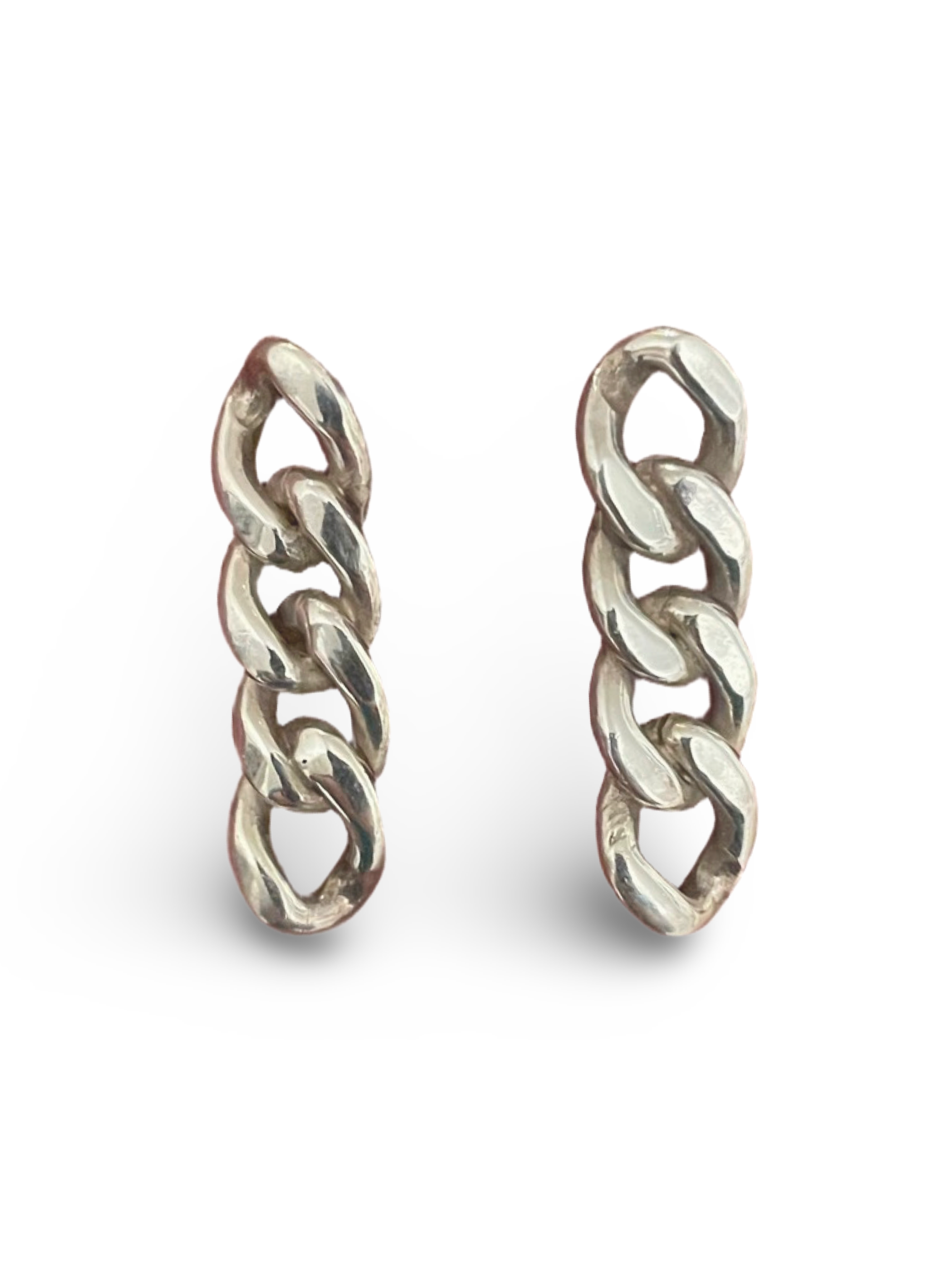 Chain of Fools Sterling Silver Earrings