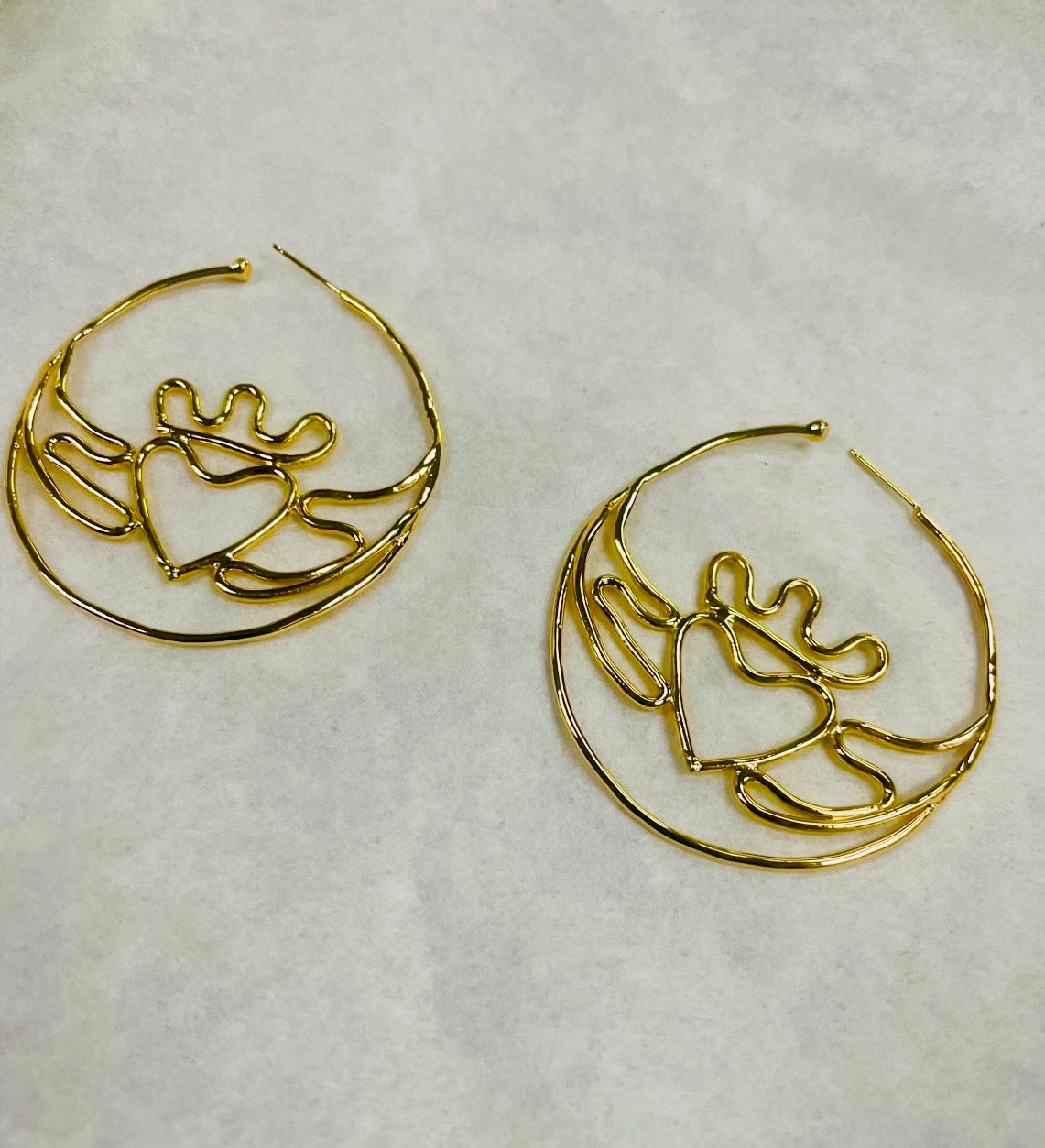 “Big Mad Claddagh Hoop” Earrings