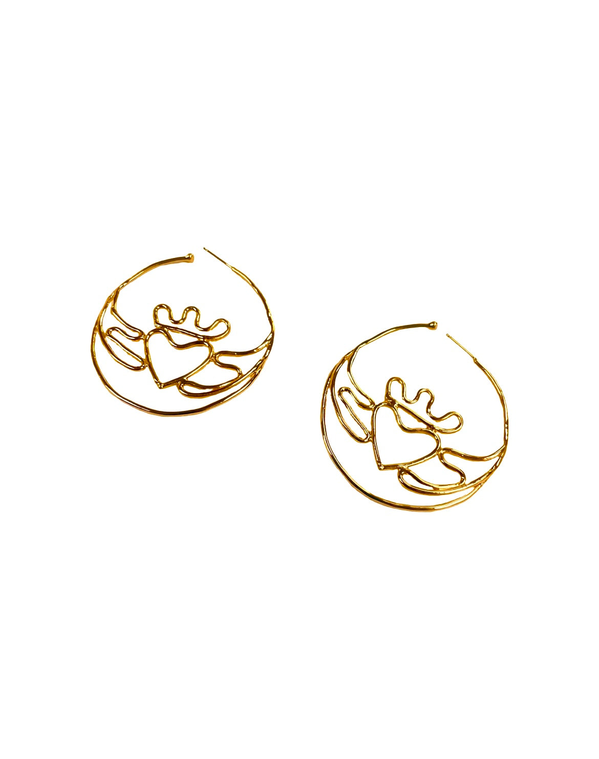 “Big Mad Claddagh Hoop” Earrings