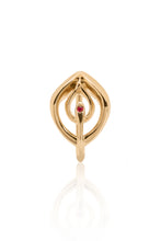 Load image into Gallery viewer, &quot;To Dr. Barry&quot; Clitoris Ring in 14KT Gold

