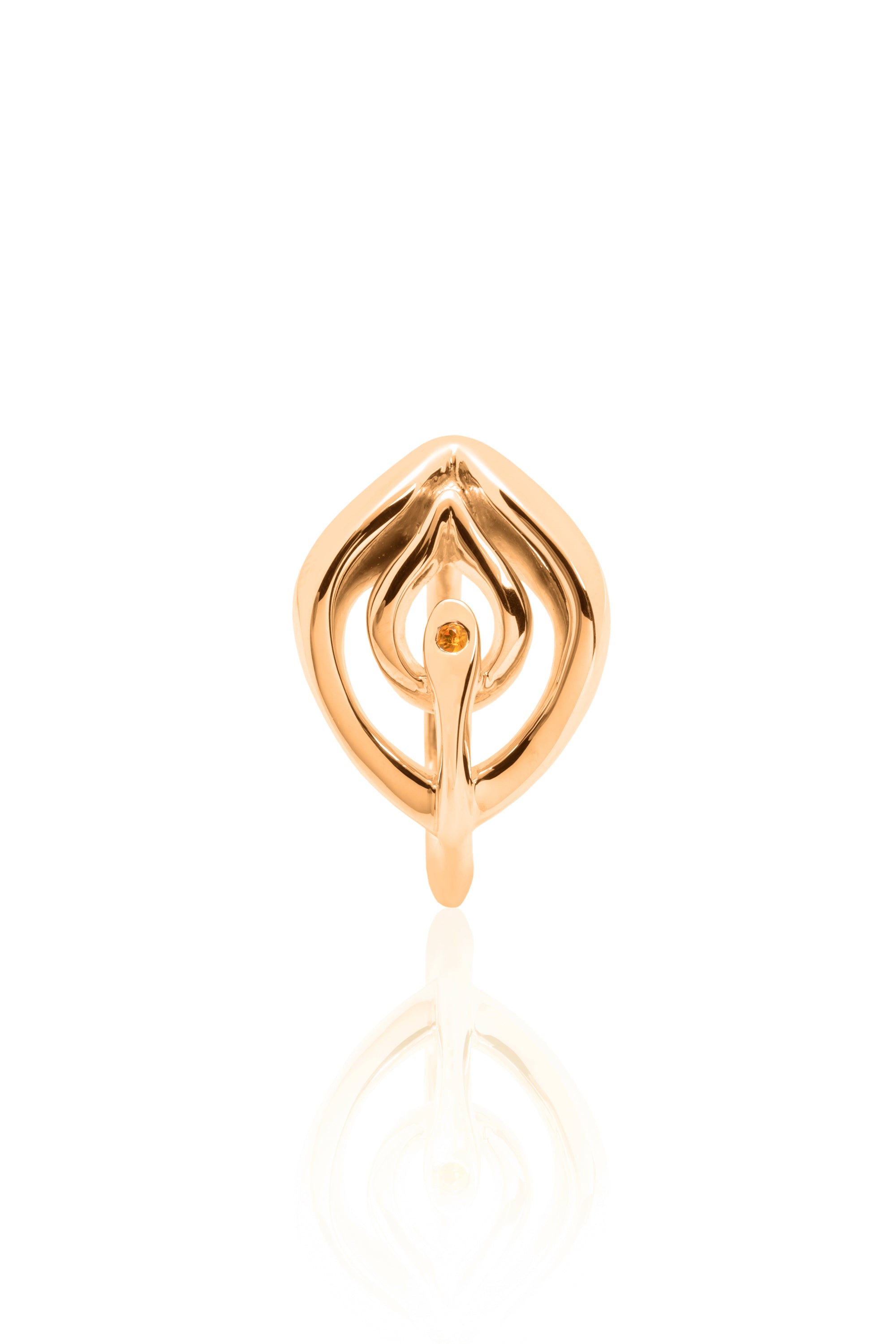 "To Dr. Barry" Clitoris Ring in 14KT Gold