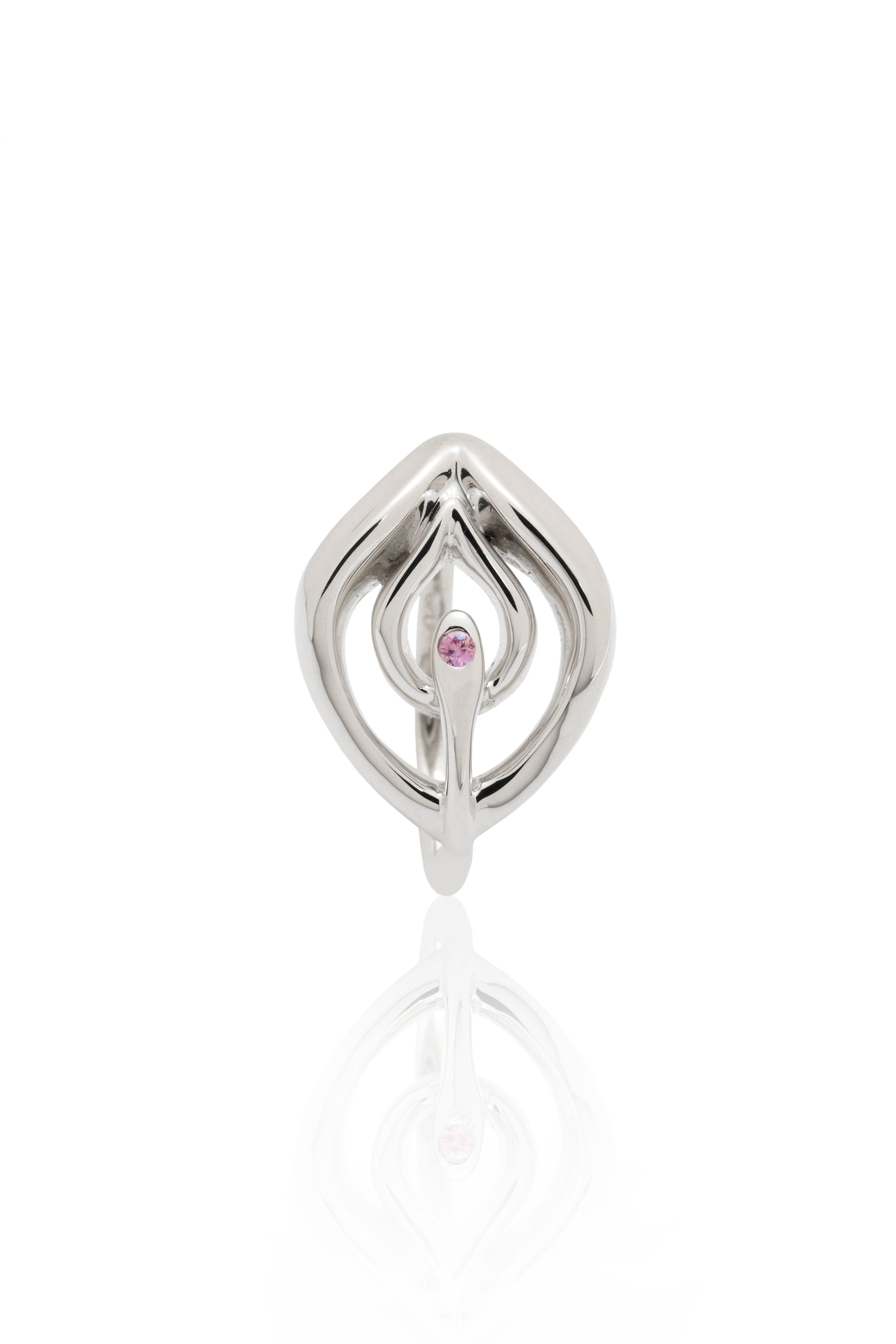 "To Dr. Barry" Clitoris Ring in Sterling Silver