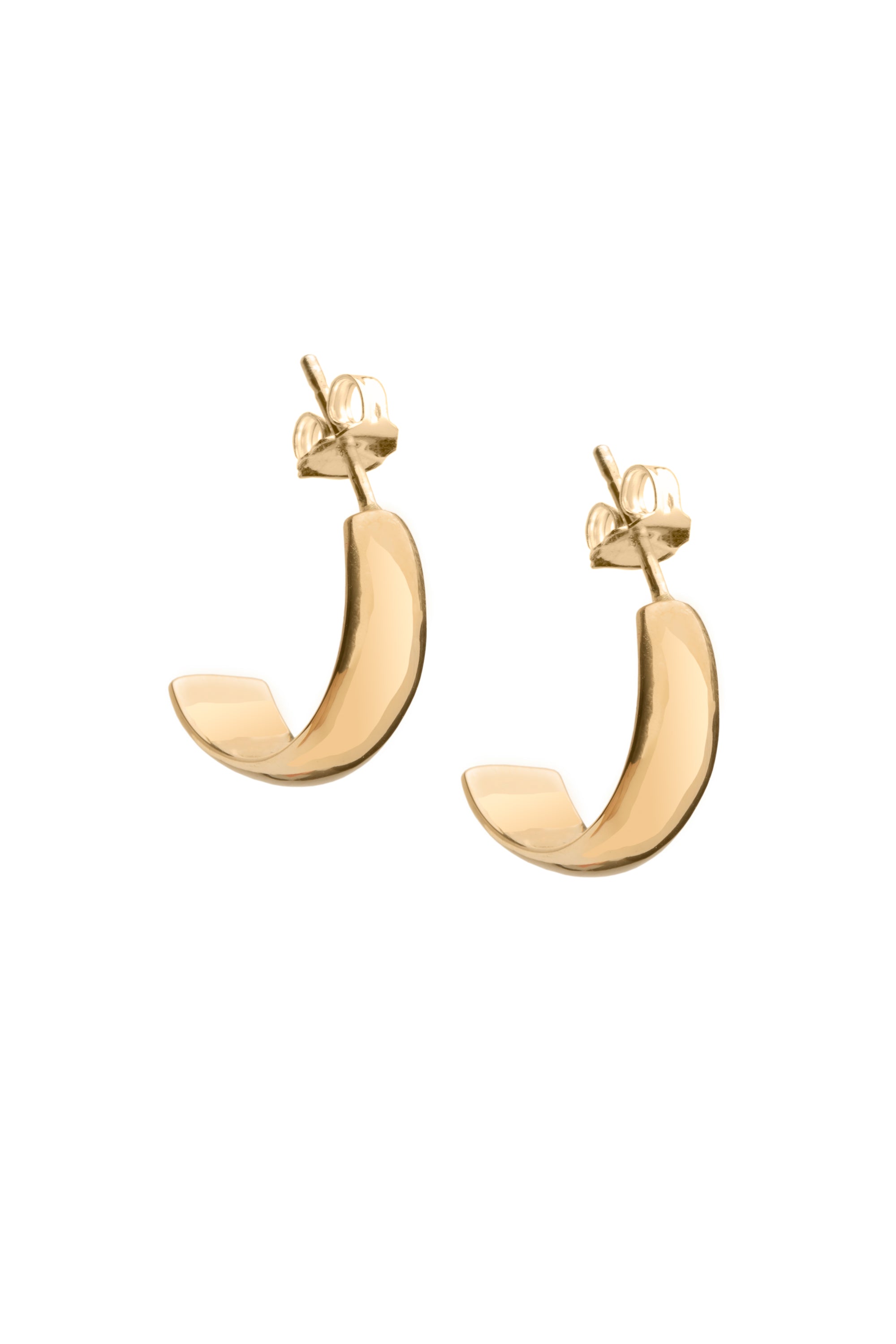 "To Gloria" Half-Hoop Babylove Earrings in 14KT Gold