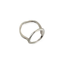 Load image into Gallery viewer, &quot;To Nora&quot; Circle and Skin Ring in Sterling Silver
